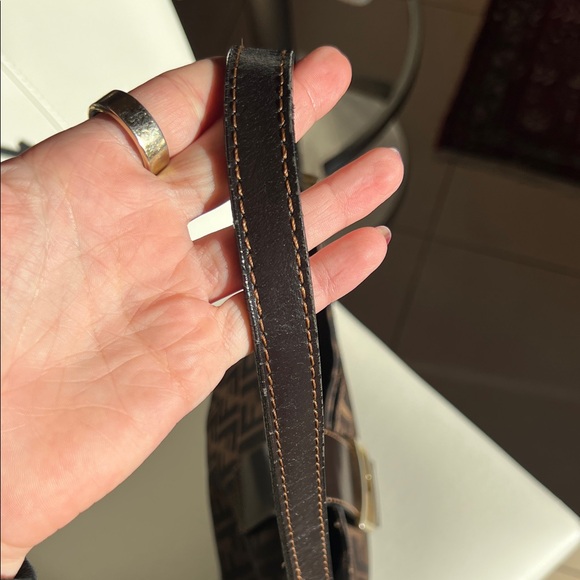 Vintage Fendi Tobacco Zucca Monogram Shoulder/Hobo Bag - Picture 9 of 10